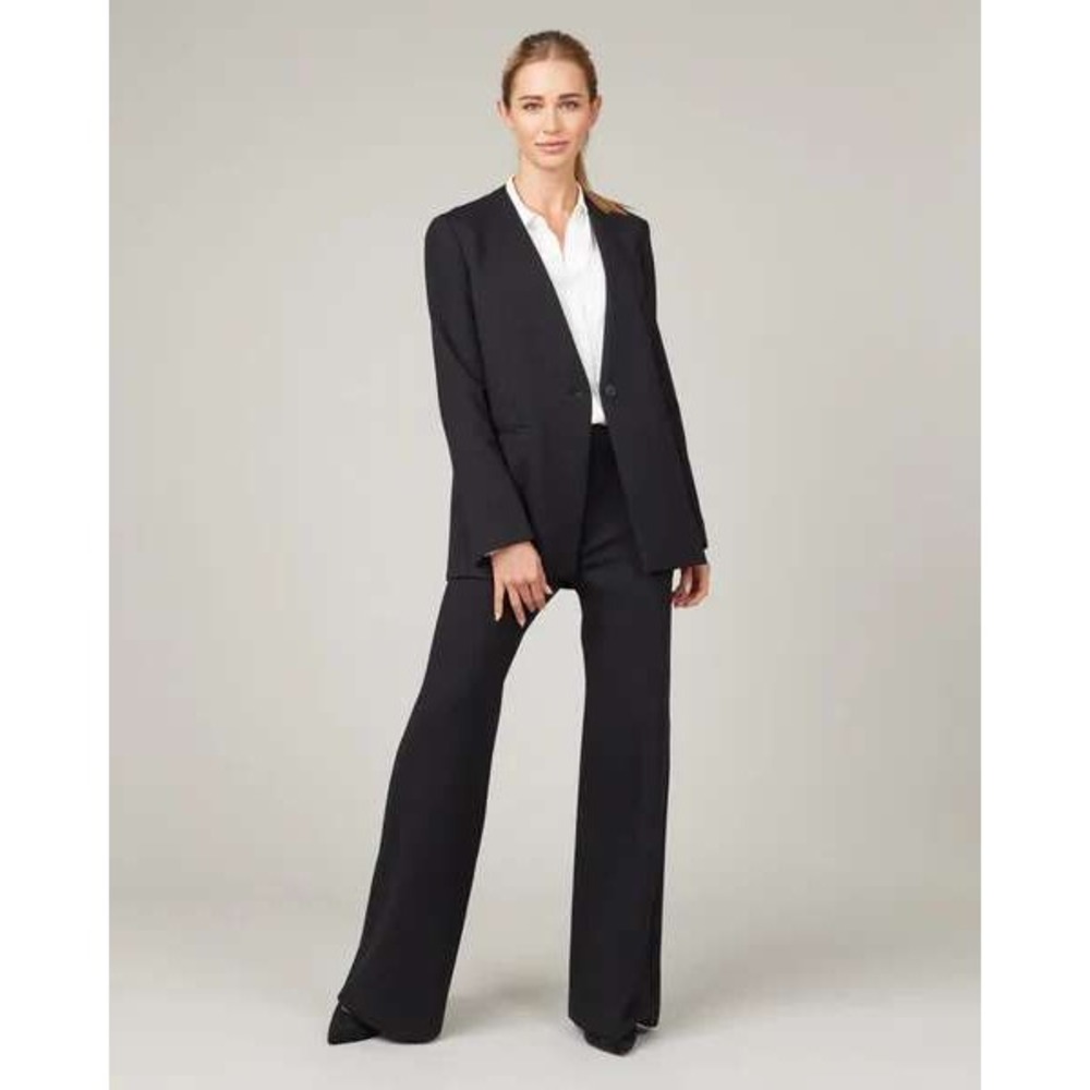 Spanx perfect collarless blazer size XL navy‎ ponte knit jacket $228